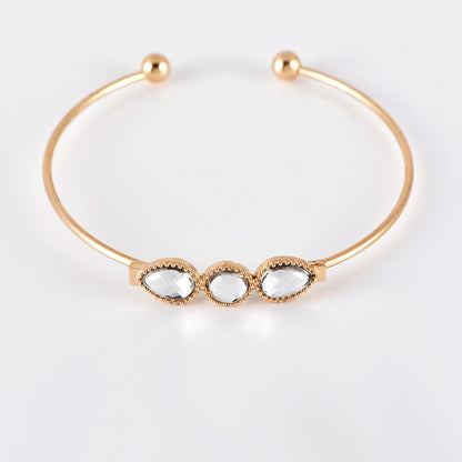 Diamond Bangle Bracelet Set