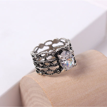 Jewelry Exaggerated Trend Ring Retro 3-piece Set